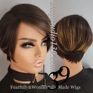 Sexy human hair short wig